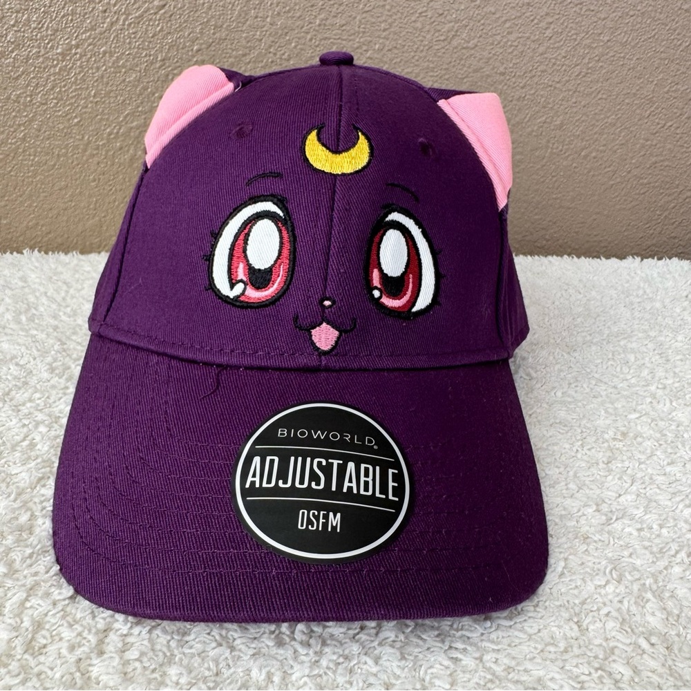 Sailor‎ Moon bioworld Luna Cosplay Cat Ear Hat NWT